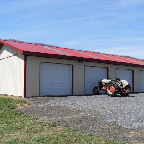 30x60x10 Four Bay Implement Shed