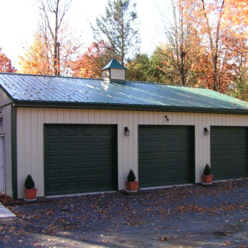 30x48x10 Garage with Side Entry Door
