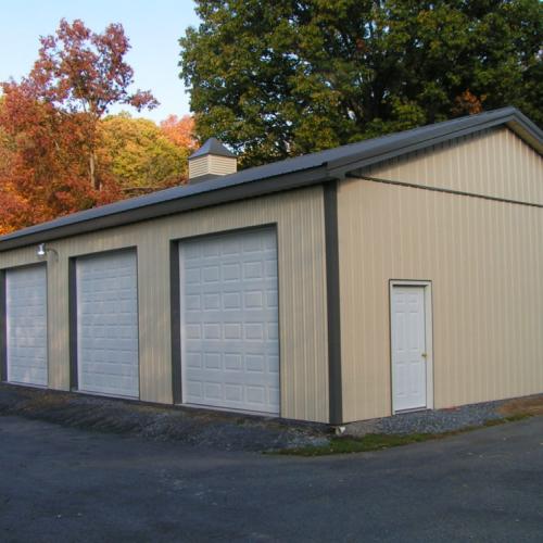 30x60x12 Garage with 4 Overhead Doors
