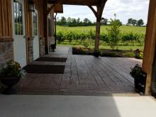 The Juniata Valley Winery Entrance Stamped Concrete Planking