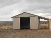 20x32 Equipment Storage Shed and 30x40 Pole Building with Lean-to
