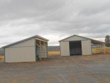 20x32 Equipment Storage Shed and 30x40 Pole Building with Lean-to