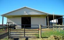 40x72x12 and 40x60x12 Horse Barn with Sliding Doors